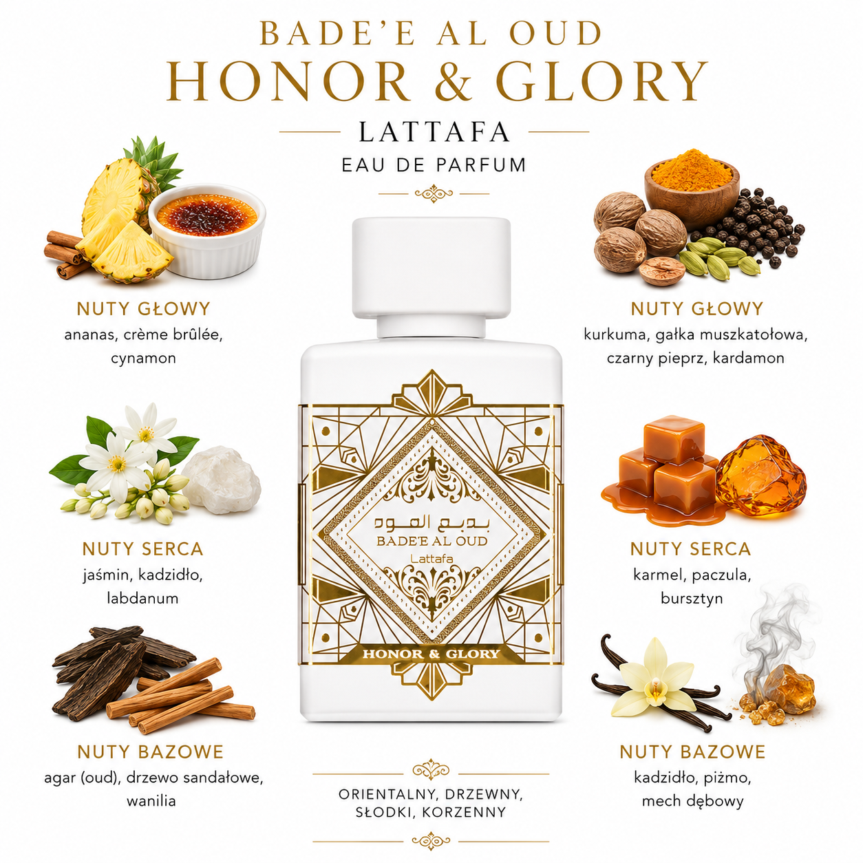 Lattafa Bade'e Al Oud Honor and Glory woda perfumowana